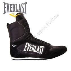 Взуття для боксу (боксерки) Everlast High Top boxing shoe (BSEHT, сірі)