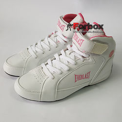 Боксерки Everlast обувь для бокса женские JUMP (ELW65C, бело-розовые)
