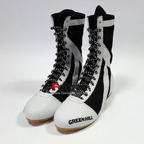 Обувь для бокса Green Hill боксерки высокие (BSS-3050, бело-черные)