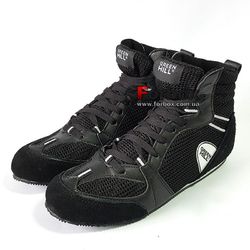 Боксерки Green Hill взуття для боксу (PS-006, чорні)