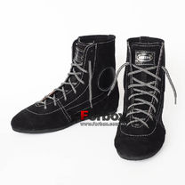 Обувь для бокса Боксерки Украина из натуральной замши (LTRBS, черные)