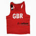 Боксерська форма Adidas Olympic Man з логотипом GBR на спині (adiAIBA20TM / adiAIBA20SM, червона)