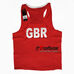 Боксерська форма Adidas Olympic Man з логотипом GBR на спині (adiAIBA20TM / adiAIBA20SM, червона)