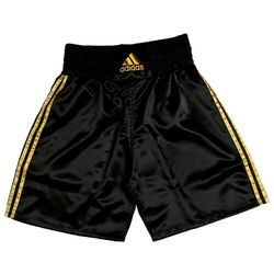 Шорти боксерські Adidas Multi-B (ADISMB01, чорні з золотом)