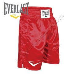 Шорты боксерские Everlast короткие (BSES, красные)