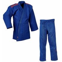 Кімоно для дзюдо Adidas Club 350 гм2 (J350В, синє з червоними полосами)