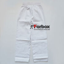 Штаны для каратэ Matsa белого цвета (MA-0016) (без пояса и куртки)