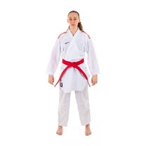 Кімоно для карате Smai Inazuma RED WKF (U-INAZ-RED, біле з червоними погонами)