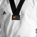 Добок для тхэквондо Adidas AdiClub Uniform с черно-красным воротом (ADITCB01, белый)