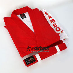 Самбовка куртка для самбо Wolf 650 гм2 (RSU-275, красная)