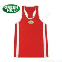 Майка боксерская Green Hill Elite (BVE-3565, красная)