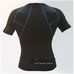 Компрессионная футболка с коротким рукавом (LD-1102, черно-синий)