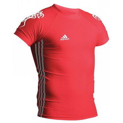 Компрессионная футболка Adidas Tatoo (KFAT, красная)