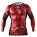 Рашгард Peresvit Immortal Silver з довгим рукавом Red Burn