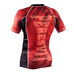 Рашгард Peresvit Immortal Silver з коротким рукавом Red Burn