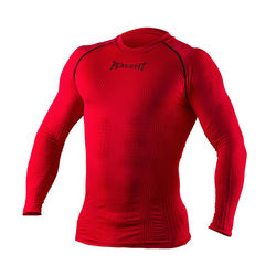 Компрессионная 3D футболка Peresvit с длинным рукавом красная