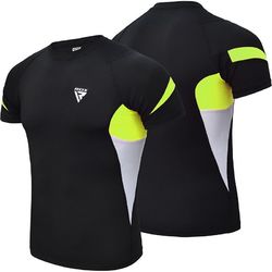 Рашгард с коротким рукавом RDX Lycra Green