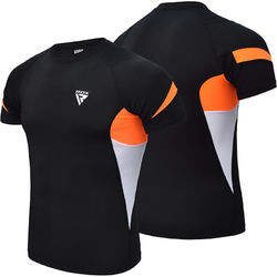 Рашгард з коротким рукавом RDX Lycra Orange