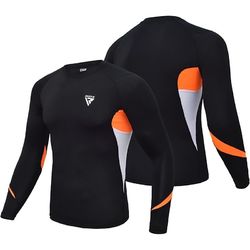 Рашгард с длинным рукавом RDX Lycra Orange