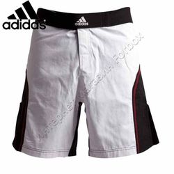 Шорти Adidas для змішанних єдиноборств ММА (ADICSS53, біло-чорні)