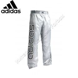 Штаны для кикбоксинга Adidas Full Contact (ADIPFC02, белые)