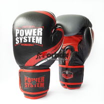 Боксерские перчатки Power System CHALLENGER (PS-5005, Black/Red)