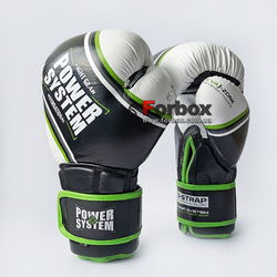 Боксерские перчатки Power System CONTENDER (PS-5006, Black/Green)