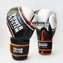 Боксерские перчатки Power System CONTENDER (PS-5006, Black/Orange)