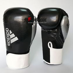 Боксерські рукавички Adidas HYBRID 65 (ADIH65-BKWH, Чорно-білий)