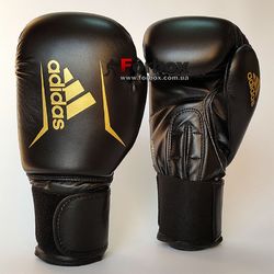 Боксерські рукавички Adidas SPEED 50 (ADISBG50-BKGD, Чорно-золотий)