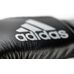 Боксерские перчатки Adidas по версии WAKO для кикбоксинга (adiKBWKF200-BKSL, черные с серебром)
