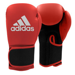 Боксерские перчатки Adidas Hybrid 25 из PU кожи (ADIH25-RD, красные)