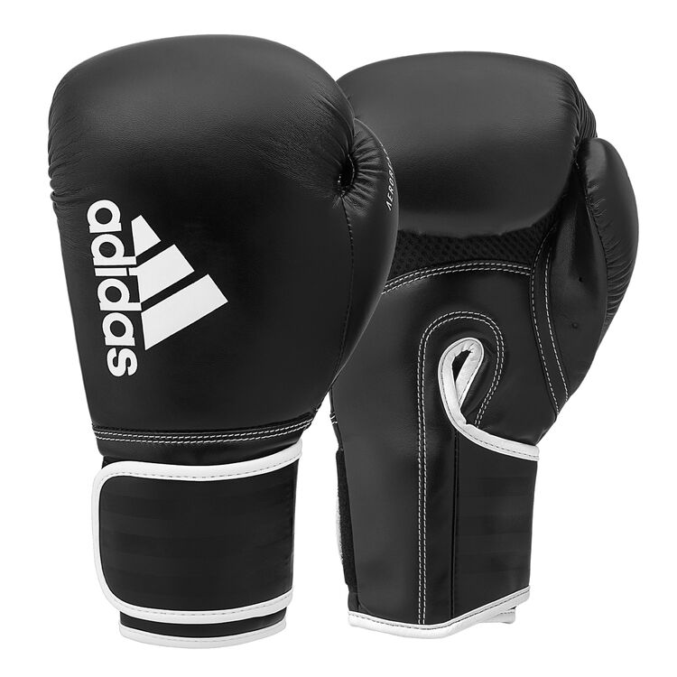 Боксерские перчатки Adidas Hybrid 80 (ADIH80-bl, черно-белые) купить в ...