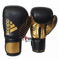 Боксерські рукавички Adidas за версією WAKO для кікбоксингу (adiKBWKF200-BKGD, чорно-золоті)