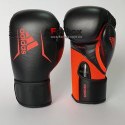 Боксерські рукавички Adidas SPEED 100 (ADISBG100-BKRD, Чорно-червоний)