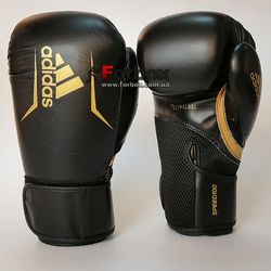 Боксерские перчатки Adidas SPEED 100 (ADISBG100-BKGD, Черно-золотой)