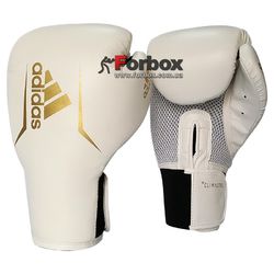 Боксерские перчатки Adidas SPEED 75 (ADISBG75-WHGD, Бело-золотой)