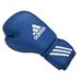 Перчатки для бокса Adidas с аккредитацией WAKO (кикбоксинг) из нат. кожи (ADIWAKOG1-BL, синий)
