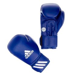 Боксерские перчатки Adidas с аккредитацией WAKO для кикбоксинга (ADIWAKOG2, синие)