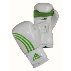 Боксерские перчатки Box Fit Dynamic Adidas (ADIBL04, бело-зеленые)