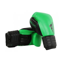 Перчатки для бокса Hybrid 200 Adidas ADIH200 черно-зеленые