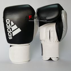 Рукавички для боксу Hybrid Dynamic Fit 200 Adidas (ADIHDF200, чорно-білі з сріблом)