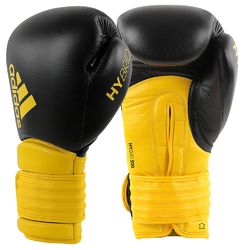 Боксерские перчатки Hybrid 300 Adidas ADIH300 черно-желтые