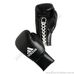 Боксерські рукавиці Adidas Pro на шнурках (ADIBC09, чорні)