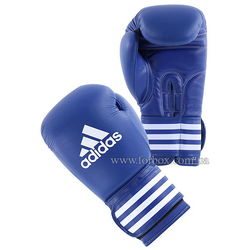 Перчатки для бокса Adidas Ultima2 кожаные (ADIBC02, синие)