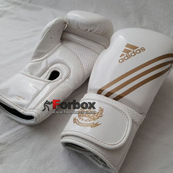 УЦЕНКА Перчатки боксерские Adidas Hybrid Aero 10 унций (ADIBL06, белые)