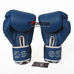 Боксерські рукавички Boxer з широким манжетом зі шкірозамінника (2122С, синій)