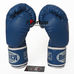 Боксерские перчатки Boxer с широким манжетом из кожзама (2122С, синий)