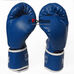 Перчатки боксерские Boxer Элит с увеличенным манжетом кожзам (2124-04К, синие)