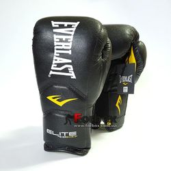 Боксерські тренувальні рукавиці Everlast Elite Hook and Loop (9283587840, чорні)